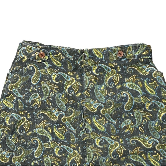 Vintage Denim Paisley Pattern Skirt - Picture 4 of 12